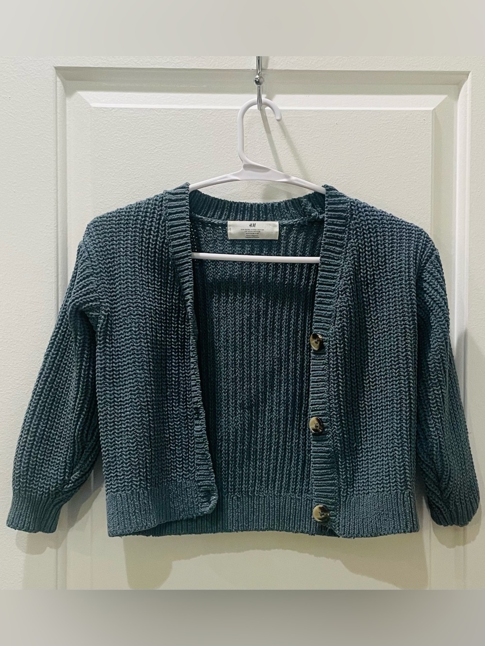 H&M Girls Knit Button-Front Cardigan